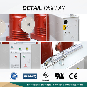 GPVN VCB固定タイプ屋内10kV 12kV VD4 ZW32 2000A 1250A 630A 275mm高中電圧スイッチギア真空回路ブレーカ - Product Image 2