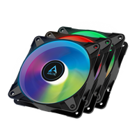 ARCTIC P14 Max (Pack de 5) - Ventilateur PC, Ventilateur de boîtier haute performance 140 mm, Contrôle PWM 400-2800 tr/min - Noir