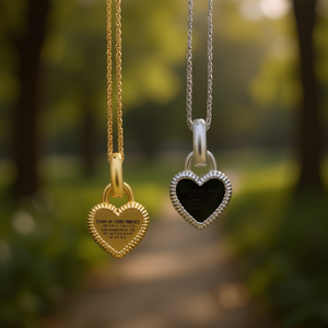 Colliers pendentifs tendance en forme de cœur, plaqués or, chaîne en alliage, style classique, bijoux unisexes, cadeau - Product Image 2