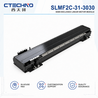 Módulo de Movimiento Lineal Semiencerrado CTECHNO SLMF2C-31-3030, Empuje Nominal de 45 N, Recorrido de 3030 mm para Equipos de Apilamiento de Celdas