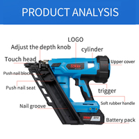 Toua DCFN3490 OEM disponible outils de menuiserie sans fil pistola construction de machines à bois