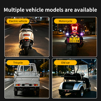 Luz LED Universal para Matrícula de Motocicleta, Ojo de Diablo, Impermeable, Luz Trasera de Advertencia, Luz de Freno, Accesorio Decorativo para Moto