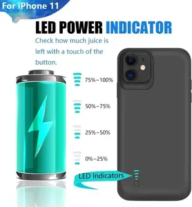 Étui de chargeur de batterie 10000mAh pour <span class=keywords><strong>iPhone</strong></span> <span class=keywords><strong>11</strong></span> Pro Max Étui d'alimentation <span class=keywords><strong>11</strong></span> Pro Banque d'alimentation Housse de charge Étui de batterie pour <span class=keywords><strong>iPhone</strong></span> <span class=keywords><strong>11</strong></span> Pro - Product Image 5