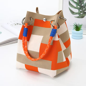 Best Price Custom Personalized Knitting <strong>Handbags</strong> Buckle <strong>Bag</strong> Handmade Fashion Women Hand <strong>Bags</strong> - Product Image 2