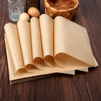 Papier sulfurisé carré, papier cuisson silicone, papier barbecue, papier kraft pour gâteaux et pains vapeur