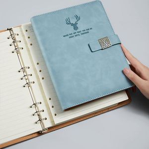 Carnet A5 en cuir PU personnalisé avec logo, porte-stylo intégré, idéal pour la vente en gros - Product Image 2