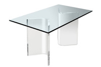 Table de meuble personnalisée en acrylique Table basse en acrylique Mobilier de salon écologique avec logo personnalisé moderne transparent 5-7 jours