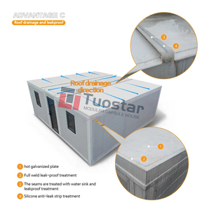 Tuostar personalizzabile in acciaio prefabbricato Kit case di alta qualità completamente arredato espandibile contenitore soggiorno bagno per uso Villa - Product Image 4