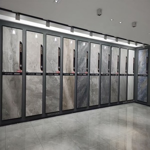 Cadre de sol en bois de chêne stratifié, support de sol en bois coulissant pour salle d'exposition - Product Image 5