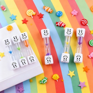 Minuteur de brossage de dents mignon en forme de dessin animé, minuteur de sable de 2 minutes pour enfants, cadeau d'entraînement à l'hygiène buccale pour la salle de bain, en plastique ABS - Product Image 3