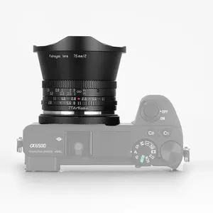 Ttartisan 7.5mm F2 확대 수동 초점 어안 카메라 렌즈 소니 E 후지 X M43 N 아이콘 Z 카메라 ND 1000 필터