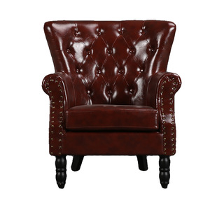 Canapé simple style américain Chaise nordique Tigre Design Cuir Tissu Carré pour café Petit appartement Chambre Internet Célébrité - Product Image 5