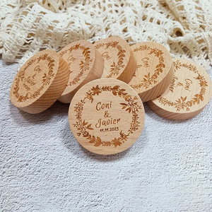 Décapsuleurs en bois pour mariage, fête, décoration intérieure, aimant de réfrigérateur, décapsuleur magnétique en bois, outil de bar - Product Image 5
