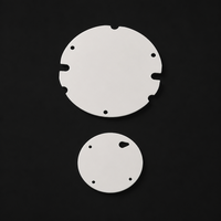 Substrat en céramique d'alumine pour LED, haute résistance à l'usure, 96 % Al2O3, disque de dissipation thermique, perçage laser, rainurage personnalisé