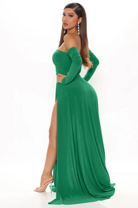 <span class=keywords><strong>Robe</strong></span> <span class=keywords><strong>longue</strong></span> élégante YZ <span class=keywords><strong>pas</strong></span> chère grande taille à double fente, bustier et à épaules dénudées, pour soirées et tenues de nuit - Product Image 3