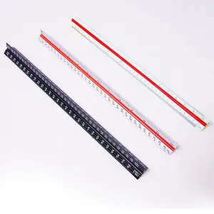 30 Cm Nhựa Chính Xác Tùy Chỉnh Sinh Viên Chính Xác Thép Không Gỉ Tam Giác Cai Trị Cho Trẻ Em