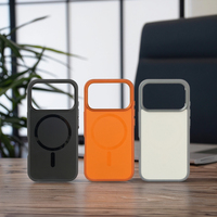 Coque de téléphone en TPU ultra-mince anti-jaunissement pour iPhone 17 Pro Couverture transparente magnétique mate avec accessoires antichoc