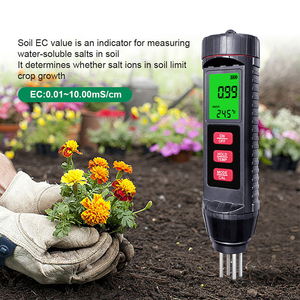 Digital <strong>EC</strong> Temperature <strong>Meter</strong> Soil <strong>Meter</strong> for Garden Farm 2in 1 Soil <strong>EC</strong> <strong>Meter</strong> with Cable Big Screen <strong>EC</strong> Soil <strong>Meter</strong> - Product Image 6