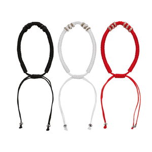 Braccialetto Intrecciato a Mano a Forma di Luna Tai Chi PULSERA Opzioni di Colore Nero Bianco Rosso Braccialetti alla Moda con Cordoncino - Product Image 2