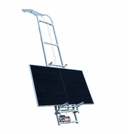 Lève-panneaux solaires mobiles en alliage d'aluminium avec moteur en cuivre pur pour l'installation de panneaux photovoltaïques sur toiture