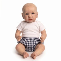 Poupée Bébé Reborn en Silicone Pas Cher de 22 Pouces, Saskia, Corps en Tissu Doux, Réaliste, 55 cm, Jouet DIY pour Filles