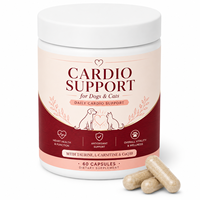 Capsules professionnelles de soins cardiovasculaires pour animaux de compagnie, formule riche en taurine pour la santé cardiaque des chiens et des chats, vitalité, longévité, 100 pièces