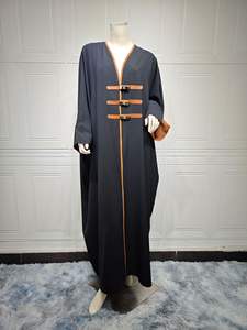Ramadan Kimono Abaya Dubaï Turquie Islam musulman Arabie Saoudite Robe Mode Robes Africaines Caftan <span class=keywords><strong>Djellaba</strong></span> Marocain Musulman Abaya - Product Image 2
