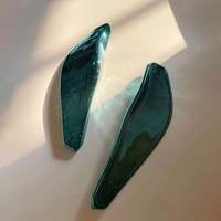 Projet de lobby d'hôtel de luxe grand lustre en verre d'art léger fait à la main en verre coloré escalier Restaurant plafond pendentif