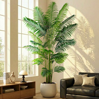 Palmier Areca Artificiel de 7 Pieds, Plante Artificielle en Pot, Grande Plante Artificielle pour l'Intérieur, Salon, Bureau, Décoration de la Maison