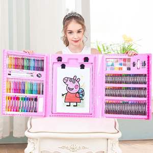 208 Set Mainan Menggambar Plastik Krayon Warna Pensil Cat Air Hadiah Hari Anak Grosir - Product Image 3