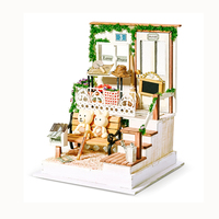 IIECREATE Puzzle en bois 3D L-2258 Life Together, écologique, échelle 1:24, kit de maison miniature à construire soi-même, ensemble de meubles et jouets, à partir de 14 ans