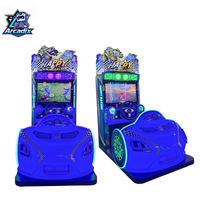 Machine de jeu de course automobile à monnayeur, simulateur de conduite d'arcade intérieur avec écran HD pour centre de jeux, vente en gros usine