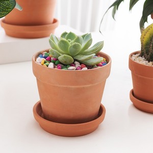 High Quality Red <strong>Pottery</strong> Flower Pot Clay Breathable Tile Pot Low Temperature Strong Water Permeability Succulent Flower Pot - Product Image 4