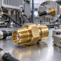 Corps de connecteur RF en laiton H62 suisse usiné OEM pour stations de base 5G
