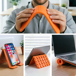 Upgrade Silicone Foldable <b>Phone</b> <b>Stand</b> Adjustable Bracket Bendable 24 Suction Cup Grip Flexible Creative Tablet Universal <b>Holder</b> - Product Image 2