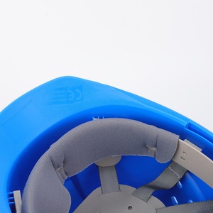 Casque de sécurité respirant BLEU pour travaux en extérieur, atelier et chantier – Catégorie de produit : Casques de protection - Product Image 4