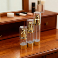 Vente en gros de flacons de lotion personnalisés avec logo, flacon de 50 ml avec pompe pulvérisatrice, distributeur de pompe pour soins de la peau, flacon compte-gouttes, distributeur de savon liquide