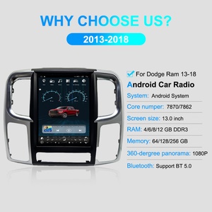 Navihua 13'' Android Radio Car DVD Player GPS Navigation Carplay Auto Stereo with Carplay for Dodge <b>RAM</b> 2013 2018 Built-in WIFI - Product Image 6
