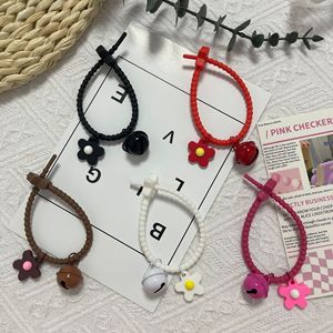 Offre Spéciale couleur bonbon cravate cloche petites fleurs bijoux à bricoler soi-même porte-clés suspendu sac pendentif cadeau porte-clés <span class=keywords><strong>de</strong></span> qualité supérieure - Product Image 2