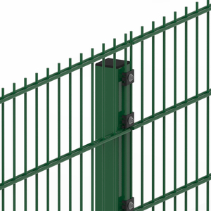 Valla de malla doble de alambre 868/656/545, panel de seguridad 2D soldado de doble barra con acabado con recubrimiento en polvo para sitios comerciales - Product Image 1