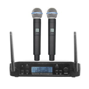 Hệ thống micro không dây kép UHF <span class=keywords><strong>FM</strong></span> GLXD4 Dynamic 2 kênh GLXD24 BETA BETA58A - Product Image 1