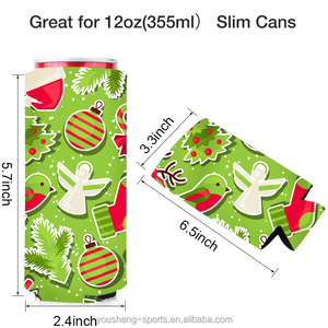 YS Factory Neoprene Slim Can Cooler Sleeves Soft Insulated <b>Beer</b> Bottle Covers Collapsable 42 Can Wheely Cooler CE Certified - Product Image 3