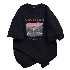 เสื้อยืดโอเวอร์ไซส์ผู้ชาย ผ้าฝ้าย 100% ลายการ์ตูน แขนสั้น คอกลม สตรีทแวร์ เสื้อยืดฤดูร้อน แห้งเร็ว - Product Image 4