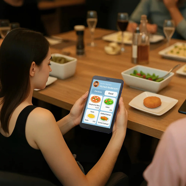 New Customized 8 Inch Handheld NFC Payment Tablet Android GMS POS Rugged Touch Screen WiFi 4G LTE Restaurant Hotel Retail KIOSK
