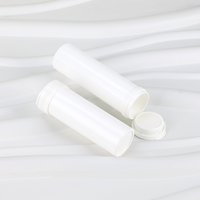Tube à comprimés effervescents en PP de qualité alimentaire, pleine taille, personnalisable, résistant à l'humidité, avec dessiccant et bouchon à clapet