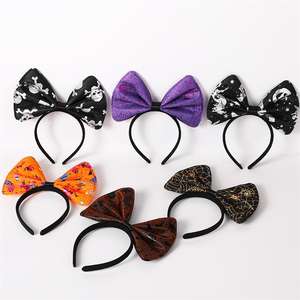 Diademas de Calabaza, Araña y Bruja para Disfraces de Halloween, Lazos y Aros para el Cabello para Niñas - Product Image 1