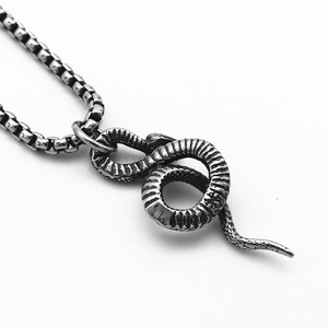 Collar con Colgante de Serpiente de Acero Inoxidable Unisex yunique, Diseño Animal, Estilo Punk, Joyería, Cadena de Metal 316L, Accesorio de Moda - Product Image 2