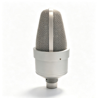 Microphone à condensateur personnalisé en métal argenté mat de haute qualité, corps de microphone, coque de microphone JX103, vente en gros