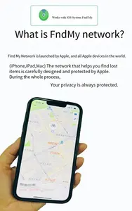 Localizador de rastreador GPS inteligente certificado MFI, etiqueta de aire verificada Compatible con iPhone Android, soporte magnético de plástico para perros - Product Image 6