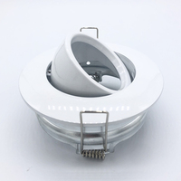 Projecteur rond led, haute qualité, boîtier pour projecteur GU10 mr16, éclairage rgb ip65